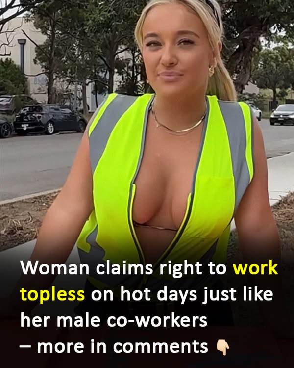 Why this female worker wants to ditch her shirt…!$