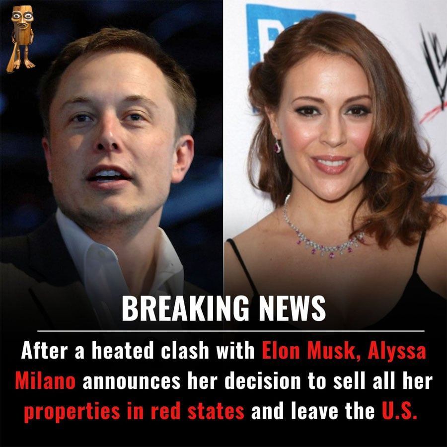 After a heated clash with Elon Musk, Alyssa Milano announces her decision to sell all her properties in red states and leave the U.S….