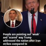 People are pointing out ‘weak’ and ‘scared’ way Trump addressed the nation after Iran strikes compared to other presidents